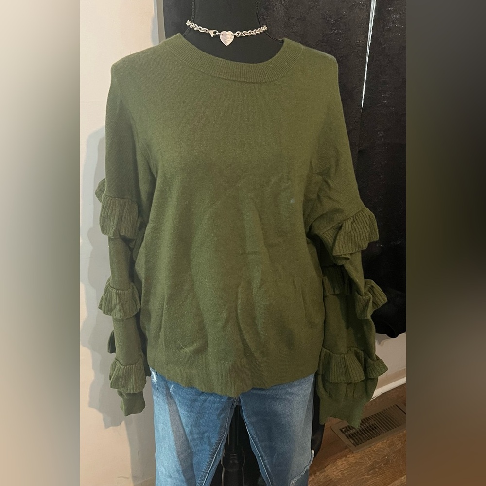 J. Crew Olive Knit Sweater